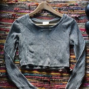 Necessary Clothing Striped Crop Top